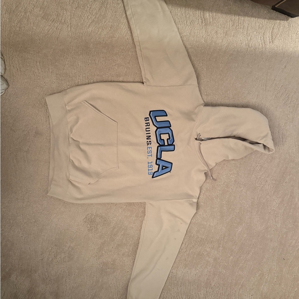UCLA Beige Hoodie Sweatshirt